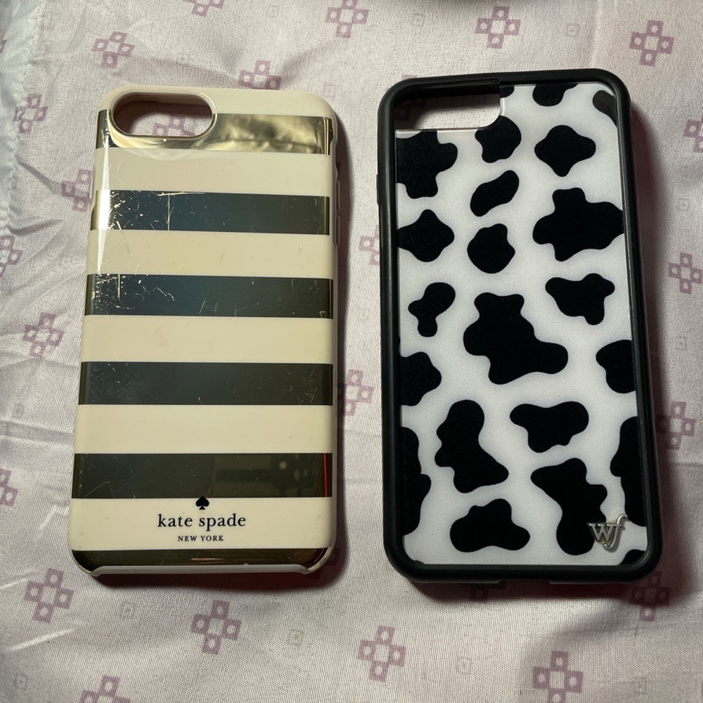 wf moo case + kate spade case